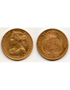 1861 Isabell II - 100 reales Madrid