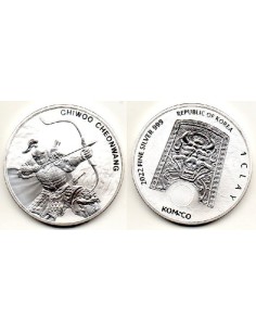 2022 Corea Sur onza 1 Clay Chiwoo Cheonwang