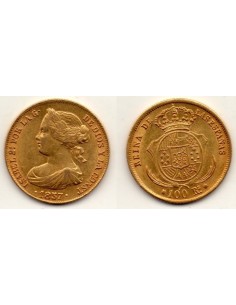 1857 Isabell II - 100 reales Sevilla