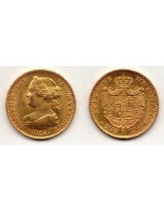 1864 Isabell II - 100 reales Madrid