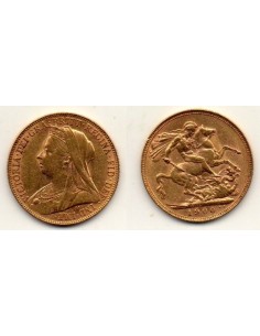 1900 Reino Unido, 1 Soberano oro / Victoria