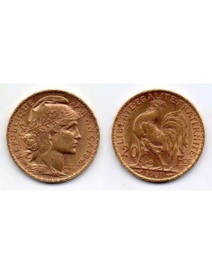 1907 Francia 20 Francos de oro - Marianne