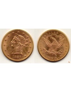 1881 EEUU 10 Dolares oro Liberty