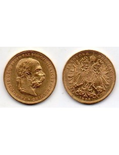 1894 Austria - 20 Coronas - Francisco José - Moneda oro