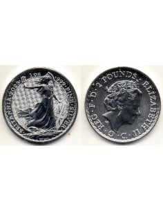 2023 Reino Unido 2 Pounds - 1 onza plata