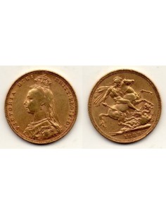 1888 Reino Unido, 1 Soberano oro / Victoria