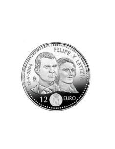 2004 - ESPAÑA - 12 EUROS DE PLATA ( BODA DEL PRINCIPE )