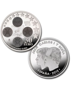 2012 - ESPAÑA - 30 EUROS DE PLATA JUAN CARLOS I
