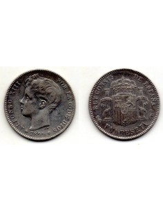 1899 1 Peseta de plata Alfonso XIII