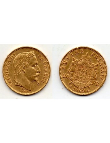 1869 BB Francia 20 Francos de oro - Napoleón III
