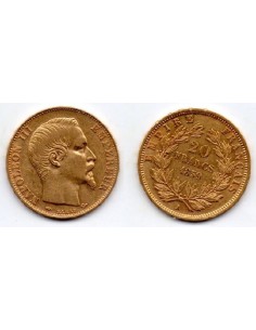1859 A Francia Moneda Conmemorativa 20 Francos de - Napoleón III