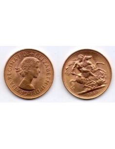1959 Reino Unido, 1 Soberano oro / Isabel II