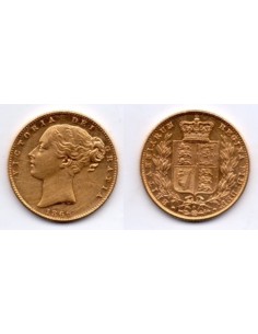 1866 Reino Unido, 1 Soberano oro / Victoria Joven- n 5
