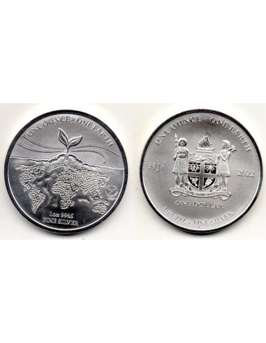 2022 Fiji 1 Dollar, Tierra