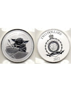 2022 Niue Moneda 1 onza star wars - Grogu