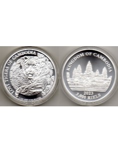 2023 Camboya 3000 Riels, Lost Tigers Cambodia