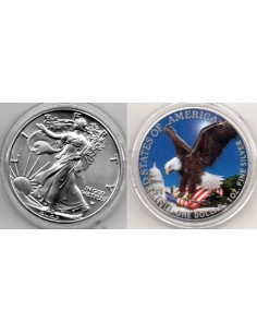 2023 EEUU 1 Dollar de Plata - 1 onza New Liberty Color
