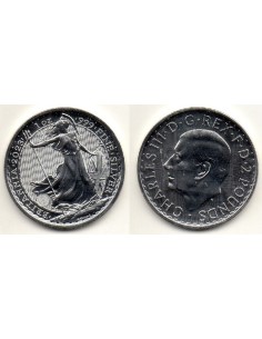 2023 Reino Unido 2 Pounds - 1 onza plata Charles III