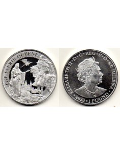 2023 Santa Helena 1 Libra Dolar Reina Hadas 
