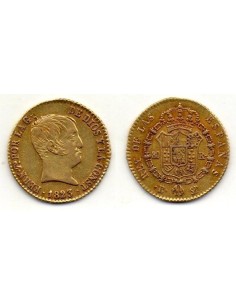 1823 Fernando VII 80 REALES Barcelona, Escasa