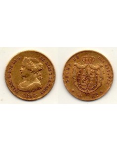1866 Isabell II - 4 Escudos Madrid
