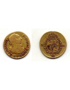1788 Carlos III 1/2 escudo 1788 Madrid M ( durillo )