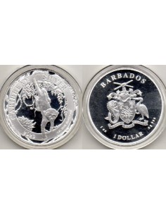 2023 Barbados Moneda 1 onza Mono