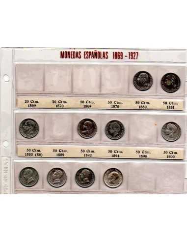 Colección España de 50 ctmos de plata del periodo 1880/1926
