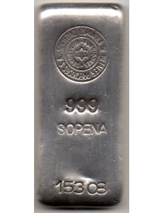 Lingote de 100 Gramos plata pura