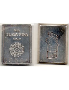 Lingote de 50 Gramos de plata