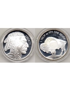 1 Onza de plata Búfalo 
