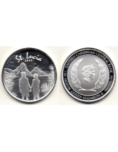 2022 Santa Lucia Moneda 1 onza Pareja