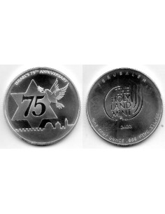 2023 - ISRAEL - onza Troy plata 75 aniv. Paloma de la Paz