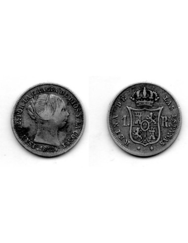 1852 Isabell II - 1 real 1852 Madrid EBC-