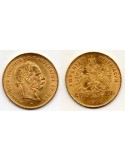 1892 Austria - 4 Florines/10 Francos - Francisco José - Moneda oro