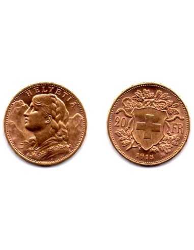 1915 Suiza 20 Francos oro - Vrenelli -