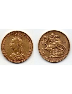 1892 Reino Unido, 1 Soberano oro / Victoria