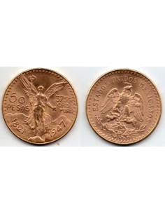 Moneda 1947 Mexico 50 pesos - Moneda Conmemorativa 1821/1947