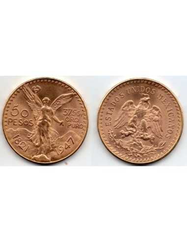 Moneda 1947 Mexico 50 pesos  - Moneda Conmemorativa 1821/1947