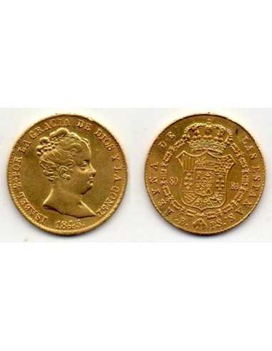 1845 ISABELL II 80 REALES Barcelona
