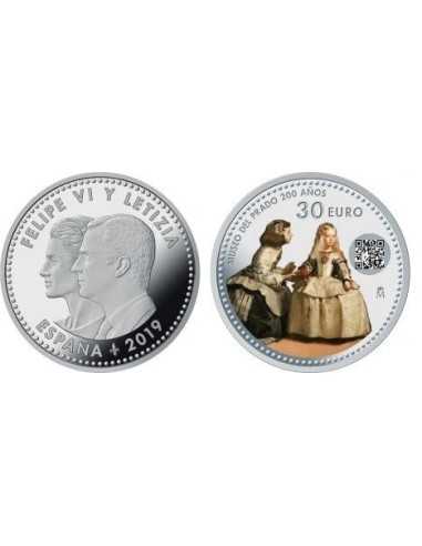 2019- ESPAÑA - 30 EUROS DE PLATA Las Meninas