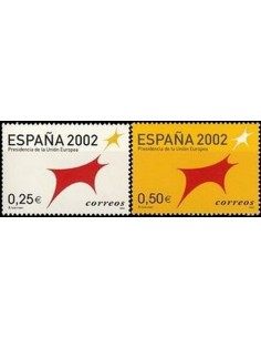 Año 2002 - 3865/66 España 2002. Presencia de la Unión Europea