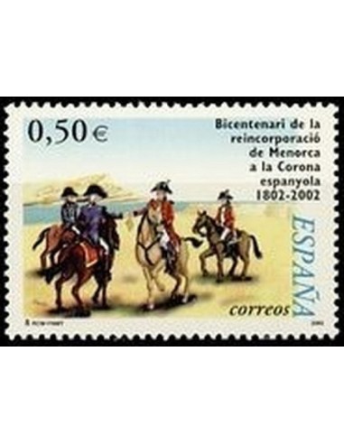Año 2002 - 3897 Bicentenario de la reincorporación de Menorca a la Corona Española
