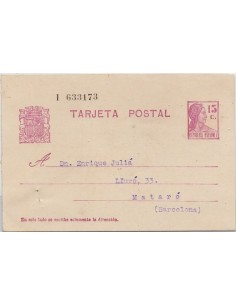 Tarjeta Postal 69 II República