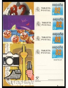 Tarjeta Postal 129/32 Mundial de Futbol 82