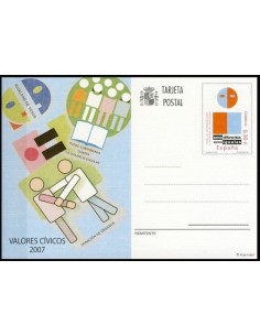 Tarjeta Postal 176 Valores Cívicos