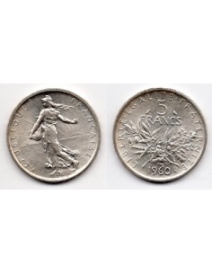 1960 - FRANCIA , 5 Francos DE PLATA
