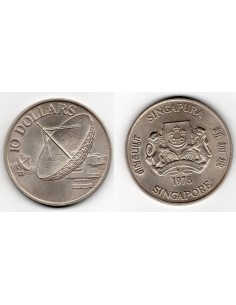 1978 Singapore - 10 Dollars de plata