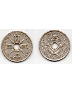 1938 Nueva Guinea Moneda de Plata