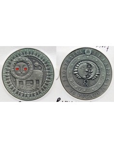 2009 Bielorusia - 20 rublos de plata zodiaco